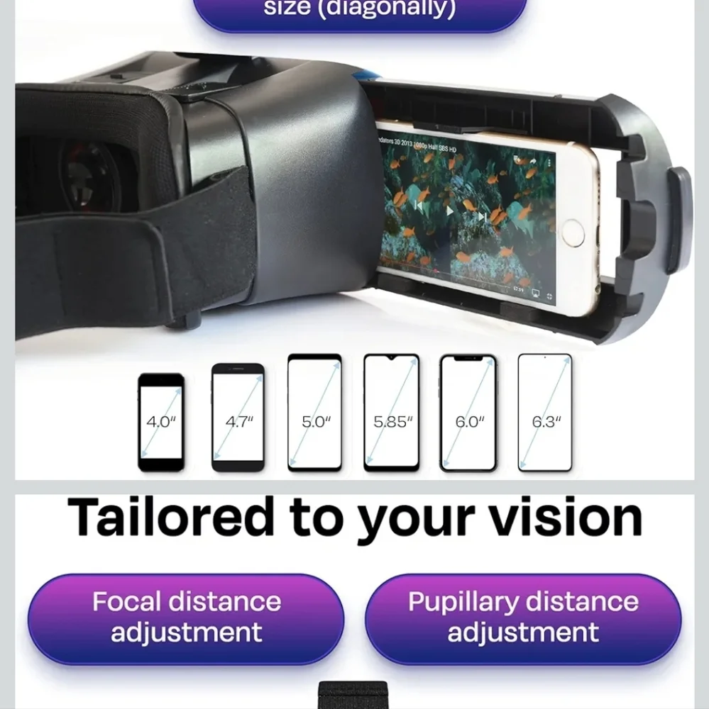 next VR Headset - Black and Silver